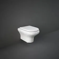 RAK COMPACT RIMLESS WALL HUNG WC W/SEAT&COVER [ABS] SOFT CLOSE QUICK RELEASE